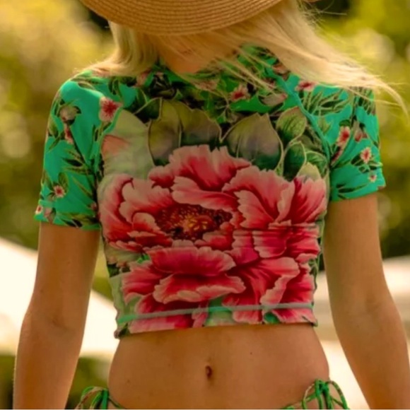 Free People/Anthropologie/Revolve Brand:
WE ARE HAH Swim Rash Guard or Crop Top - Picture 1 of 9
